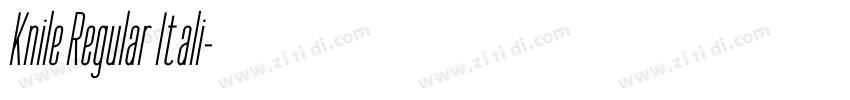 Knile Regular Itali字体转换 Knile Regular Itali字体转换